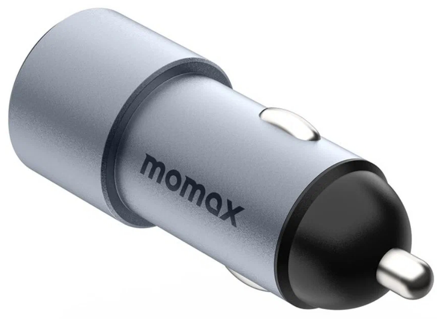 Автомобильное зарядное устройство Momax Mini UC15  USB-A + Type-C/PD 3.0/QC 3.0/38W (темно-синий)