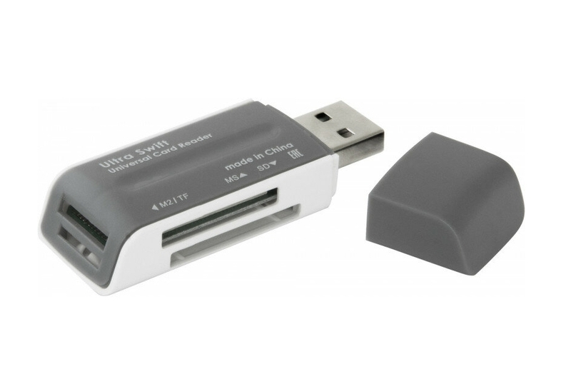 Универсальный картридер Defender Ultra Swift USB 2.0 4 слота (83260)