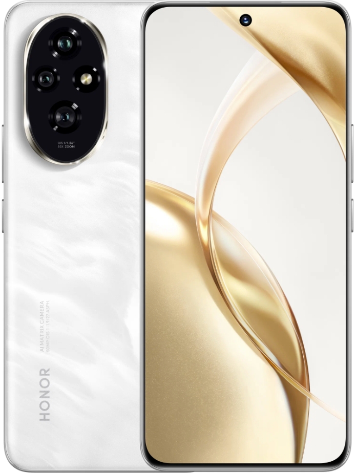 Смартфон Honor 200 12/512 ГБ, белый (Moonlight White)
