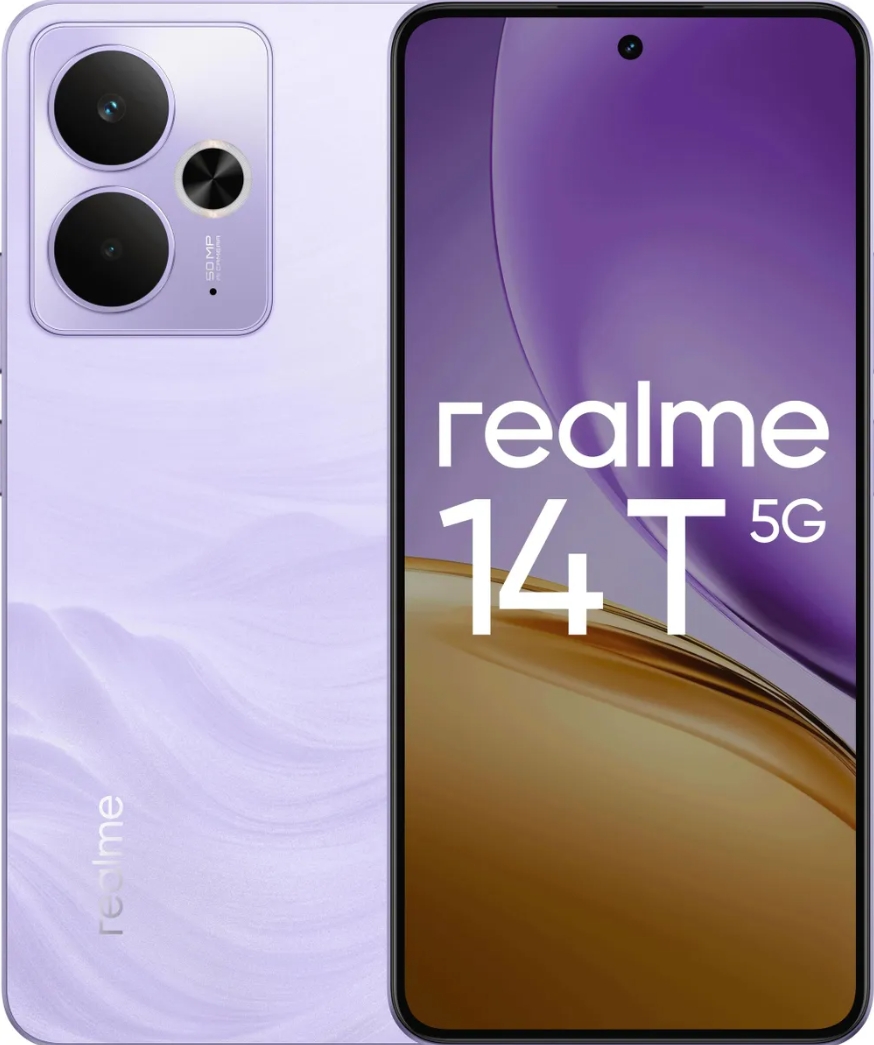 Смартфон Realme 14T 5G 8/256ГБ Фиолетовый (Lightning Purple)