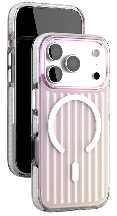 Чехол накладка VLP Pulse Case с поддержкой MagSafe для iPhone 17 Pro Max (перламутровый)