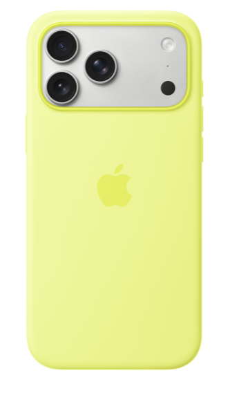 Чехол клип-кейс силиконовый Apple Silicone Case MagSafe для iPhone 17 Pro Max, цвет Neon Yellow, Неоновый Желтый (MGFM4)