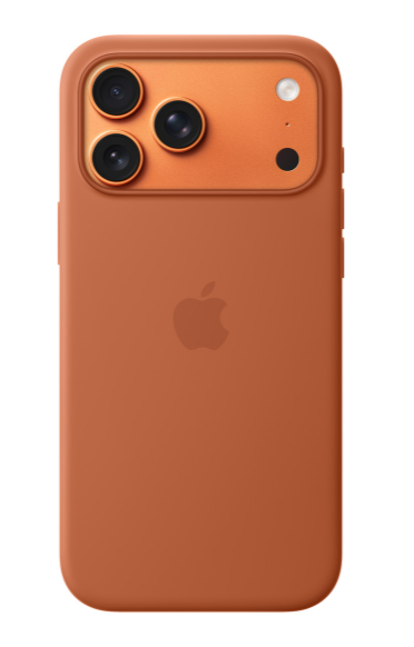Чехол клип-кейс силиконовый Apple Silicone Case MagSafe для iPhone 17 Pro Max, цвет Terra Cotta, Коричневый Красный (MGFQ4)