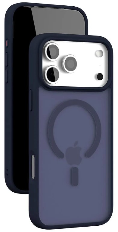 Чехол накладка VLP LITE Bloom Case с поддержкой MagSafe для iPhone 17 Pro Max (темно-синий)