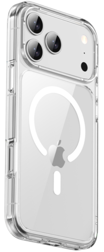 Чехол накладка Gurdini Alba с поддержкой Magsafe для iPhone 17 Pro Max (прозрачный)