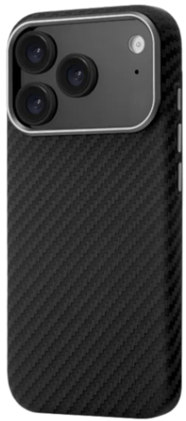 Чехол кевларовый Gurdini Kevlar Case для iPhone 17 Pro Max (черный)