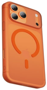 Чехол тонкий накладка Gurdini Slim Series с MagSafe для iPhone 17 Pro Max (оранжевый)