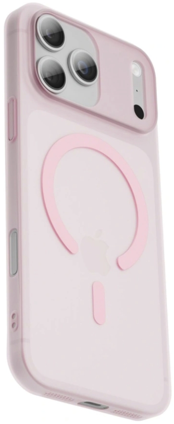 Чехол тонкий накладка Gurdini Slim Series с MagSafe для iPhone 17 Pro Max (розовый)