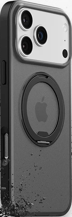 Чехол противоударный с подставкой Gurdini Stand Case 360° для iPhone 17 Pro Max (черный)