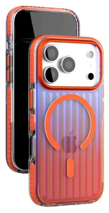 Чехол накладка VLP Pulse Case с поддержкой MagSafe для iPhone 17 Pro (оранжевый)