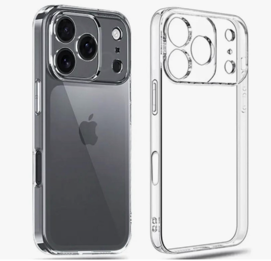 Чехол накладка силиконовый CTI для iPhone 17 Pro (прозрачный)