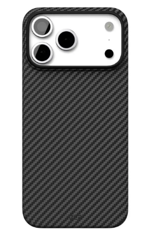 Чехол кевларовый Gurdini Kevlar Case для iPhone 17 Pro (черный)