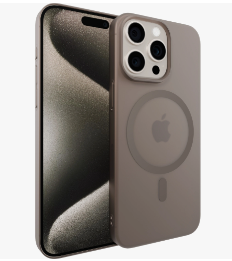 Чехол тонкий накладка Gurdini Slim Series с MagSafe для iPhone 17 Pro (пустынный)