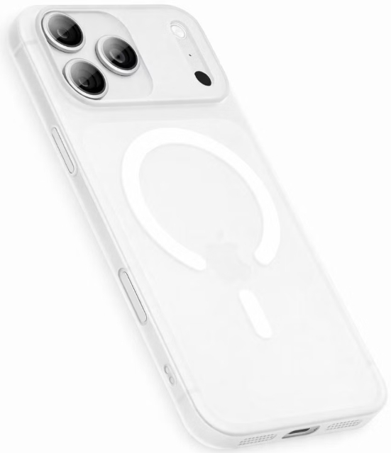 Чехол тонкий накладка Gurdini Slim Series с MagSafe для iPhone 17 Pro (белый)