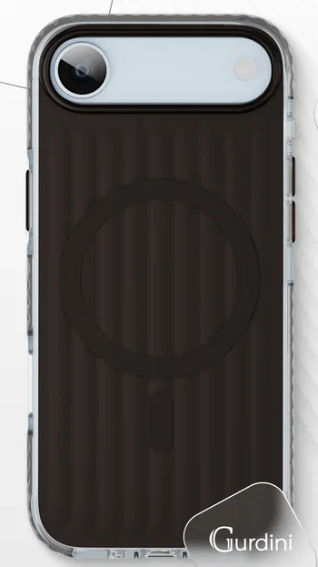 Чехол накладка Gurdini Ocean Case с поддержкой MagSafe для iPhone Air (прозрачный, черный)