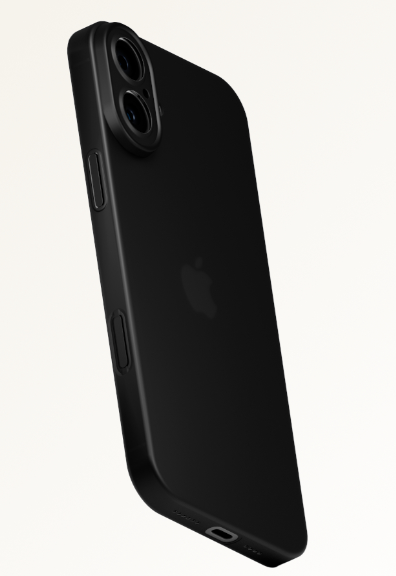 Чехол тонкий накладка Gurdini Super Slim 0.3 mm для Apple iPhone 17 (черный)
