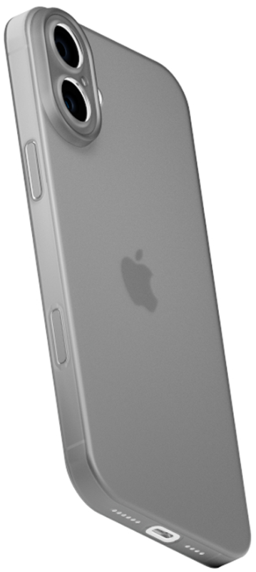 Чехол тонкий накладка Gurdini Super Slim 0.3 mm для Apple iPhone 17 (белый)