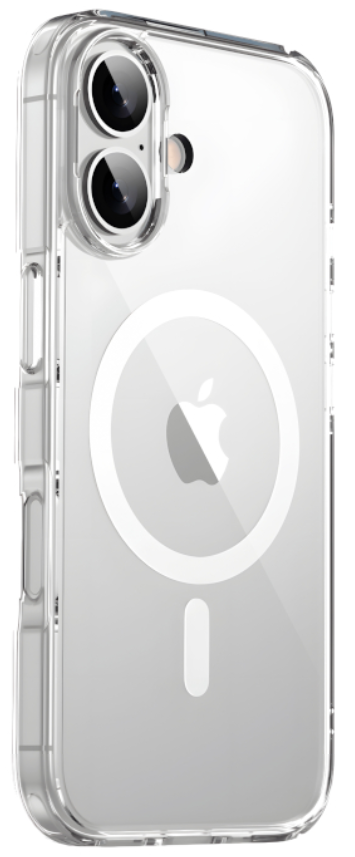 Чехол накладка Gurdini Alba для iPhone 17 c поддержкой Magsafe (прозрачный)