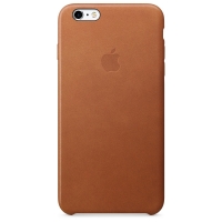 Кожаный чехол для iPhone 6s Plus – золотисто-коричневый