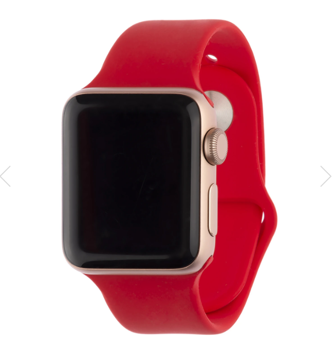Силиконовый ремешок SPORT InteStep для Apple Watch 38/40 мм (красный)