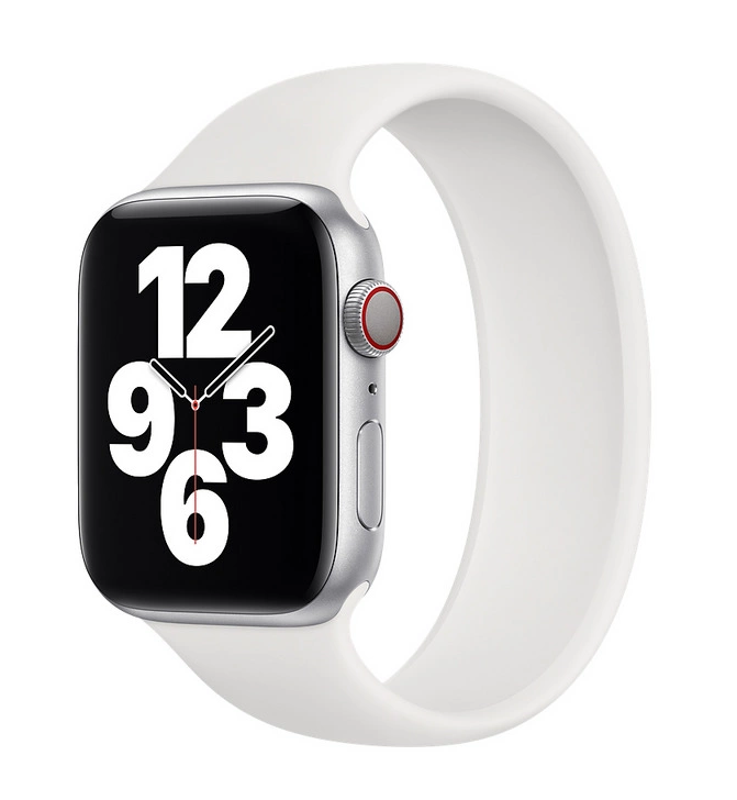 Силиконовый ремешок Монобраслет для Apple Watch 38/40 размер M (Белый)