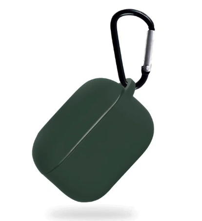 Чехол для AirPods Pro 3 Gurdini прорезиненный soft touch с карабином (темно-зеленый) Чехол для AirPods Pro 3 Gurdini прорезиненный soft touch с карабином (темно-зеленый)