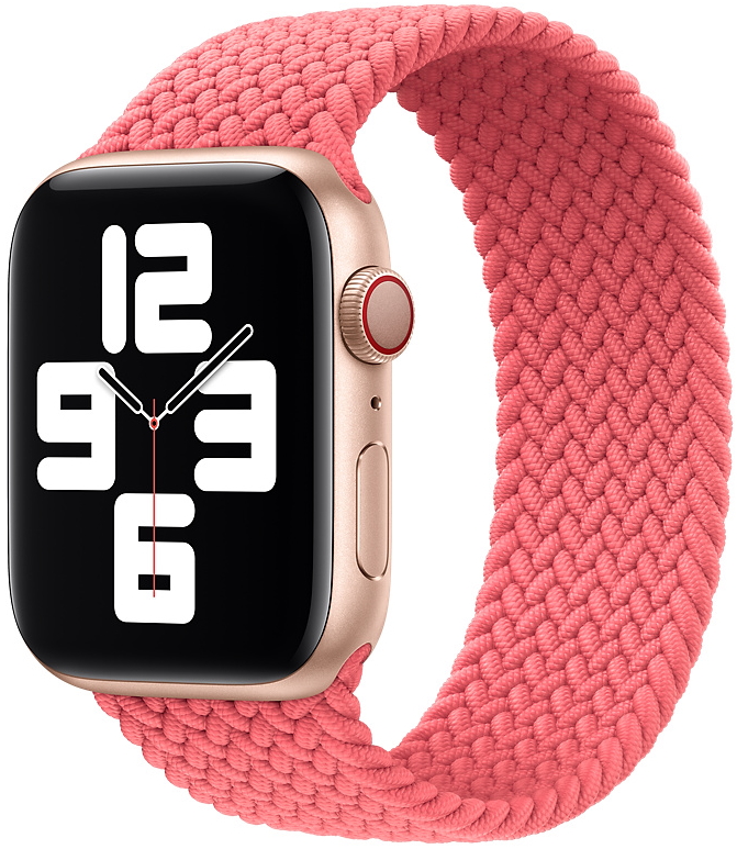 Плетёный монобраслет цвета «розовый пунш» для Apple Watch 42/44 мм (MY7Q2ZM/A)