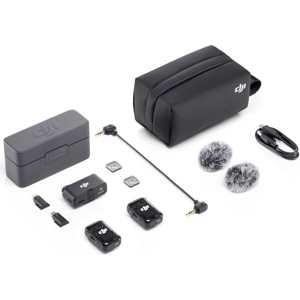 Комплект беспроводных микрофонов DJI MIC 2 (2 TX + 1 RX + Charging Case) Комплект беспроводных микрофонов DJI MIC 2 (2 TX + 1 RX + Charging Case)