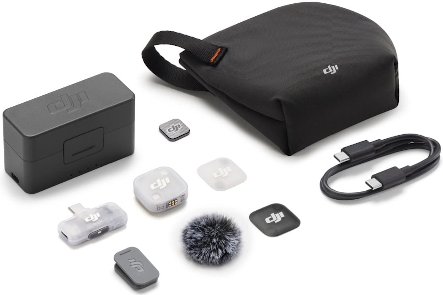 Комплект беспроводных микрофонов DJI MIC MINI 2 (1 TX + 1 Mobile RX + Charging Case)