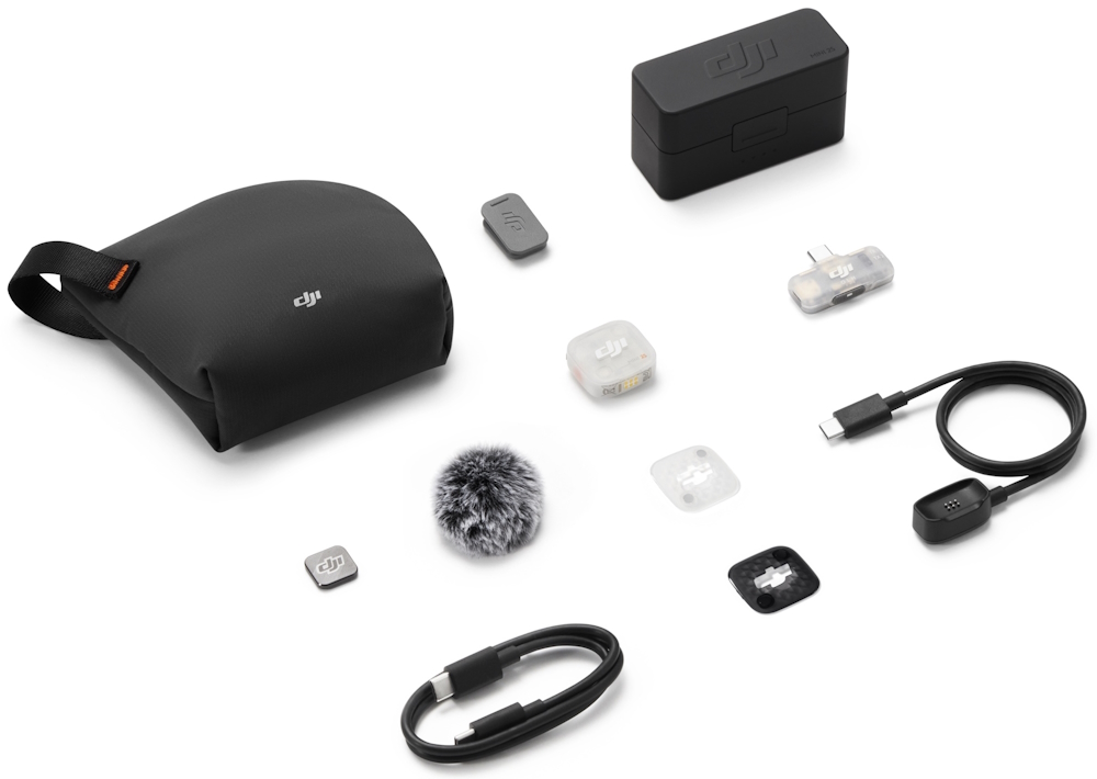 Комплект беспроводных микрофонов DJI MIC MINI 2S (1 TX + 1 Mobile RX + Charging Case)