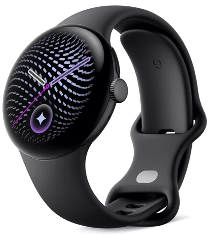 Часы Google Pixel Watch 5, 41 мм, корпус чёрного цвета, ремешок чёрного цвета (Black/Obsidian)