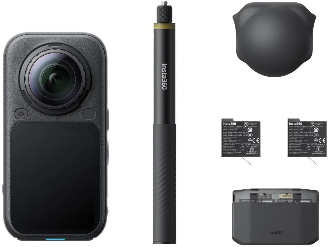 Экшн-камера Insta360 X6 Essentials Bundle, черный