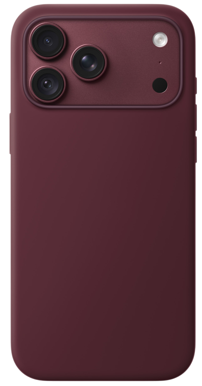 Чехол клип-кейс силиконовый Apple Silicone Case MagSafe для iPhone 18 Pro Max, цвет Burgundy, Бордовый (MK194)