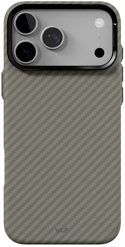 Чехол защитный VLP LITE Grid Case с MagSafe для iPhone 18 Pro Max (серый)