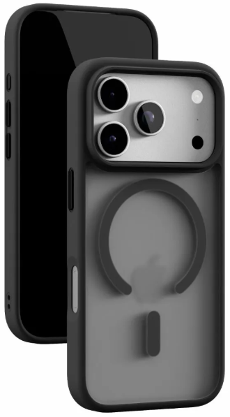 Чехол защитный VLP LITE Bloom Case с MagSafe для iPhone 18 Pro (черный)