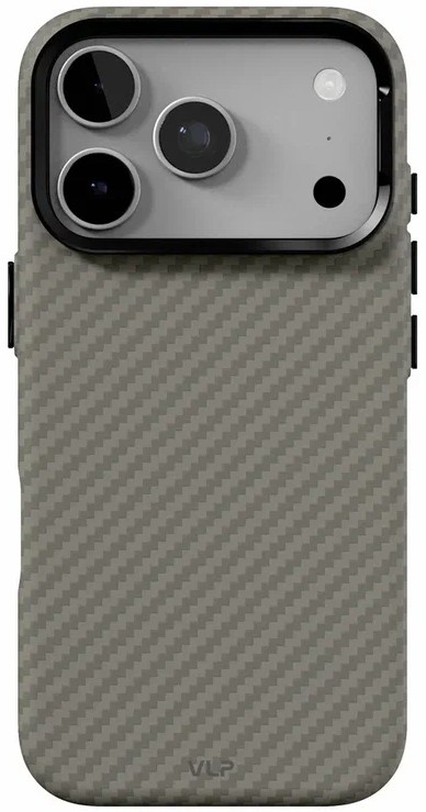 Чехол защитный VLP LITE Grid Case с MagSafe для iPhone 18 Pro (серый) Чехол защитный VLP LITE Grid Case с MagSafe для iPhone 18 Pro (серый)