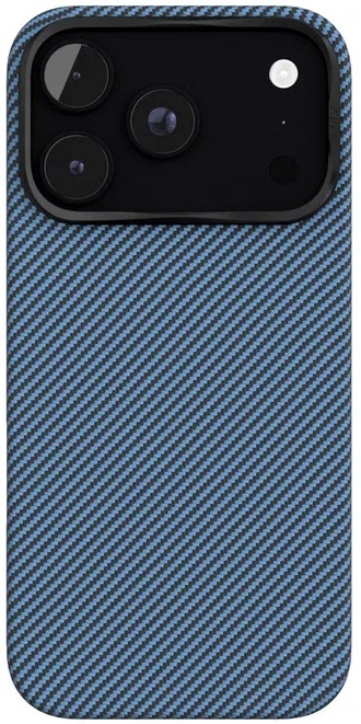 Чехол защитный VLP Kevlar Case с MagSafe для iPhone 18 Pro (синий)