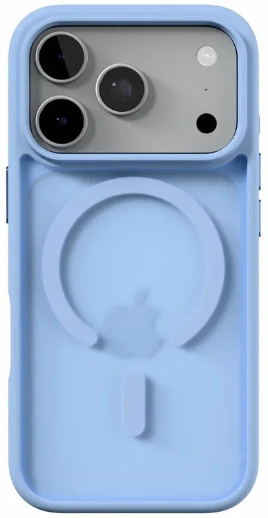 Чехол защитный VLP LITE Bloom Case с MagSafe для iPhone 18 Pro (голубой)