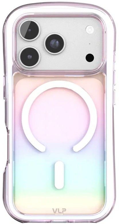 Чехол защитный VLP Bubble Case с MagSafe для iPhone 18 Pro (перламутр)