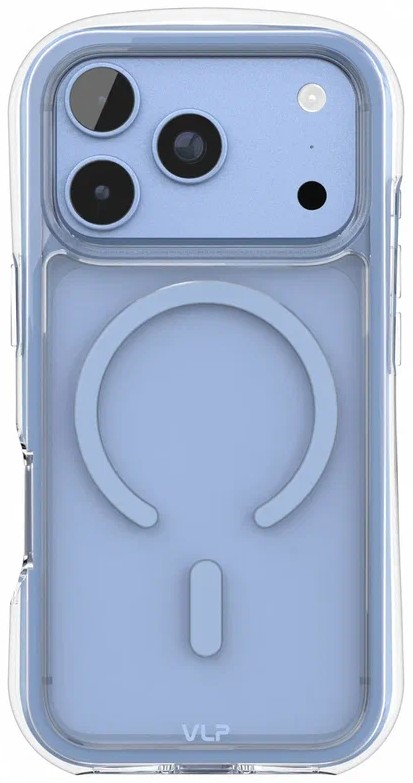 Чехол защитный VLP Bubble Case с MagSafe для iPhone 18 Pro (голубой) Чехол защитный VLP Bubble Case с MagSafe для iPhone 18 Pro (голубой)