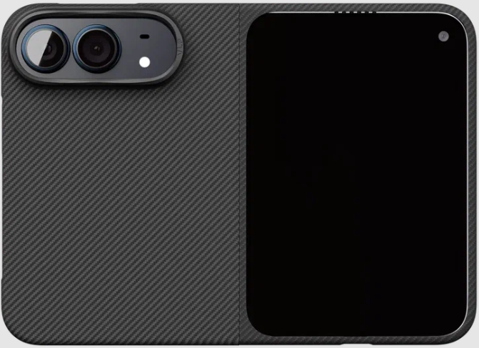 Чехол ультратонкий кевларовый VLP Kevlar Case с поддержкой MagSafe для iPhone Duo (черный)