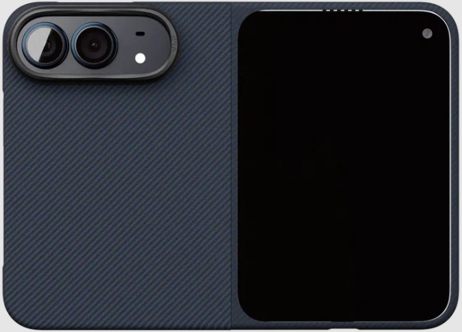 Чехол ультратонкий кевларовый VLP Kevlar Case с поддержкой MagSafe для iPhone Duo (синий) Чехол ультратонкий кевларовый VLP Kevlar Case с поддержкой MagSafe для iPhone Duo (синий)