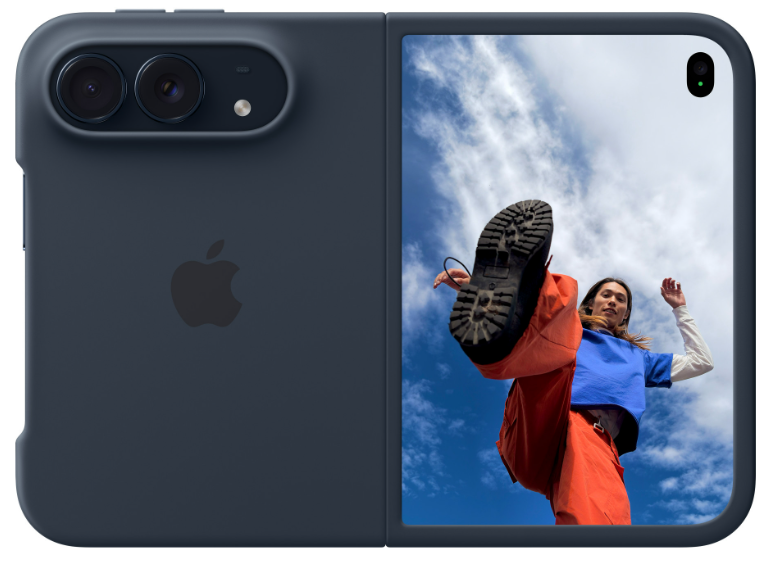 Чехол клип-кейс силиконовый Apple iPhone Duo Case (MKR84ZM/A), цвет Navy Blue, Темно-синий