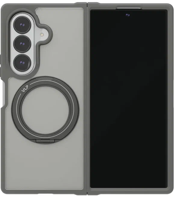 Чехол защитный VLP Ring Case с MagSafe для Samsung Galaxy Z Fold 8 Ultra (графитовый)