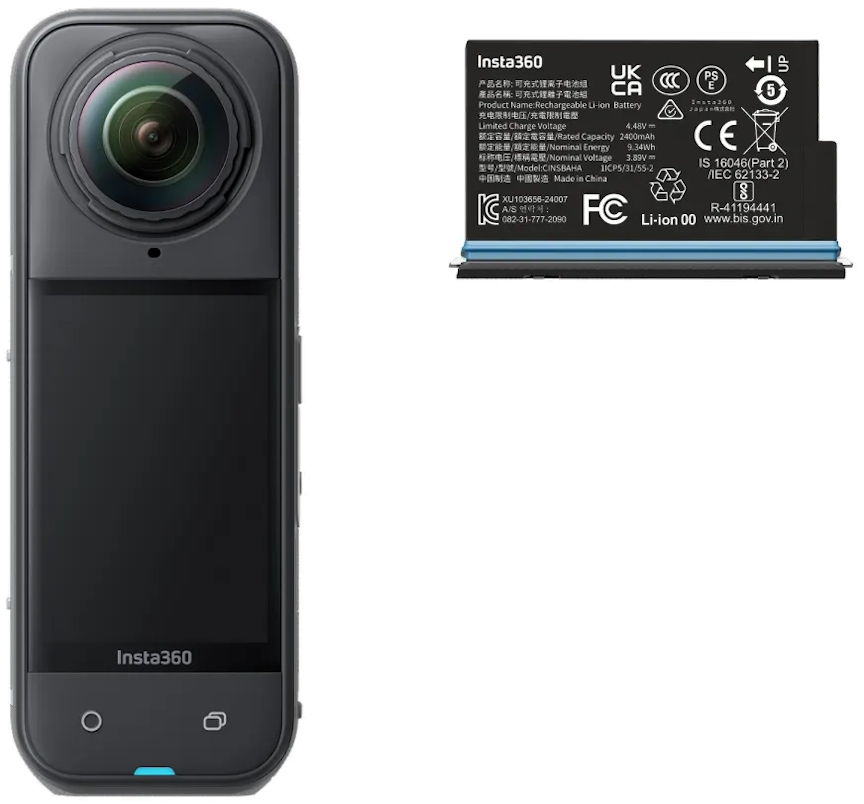 Экшн-камера Insta360 X5 Standard Bundle, черный