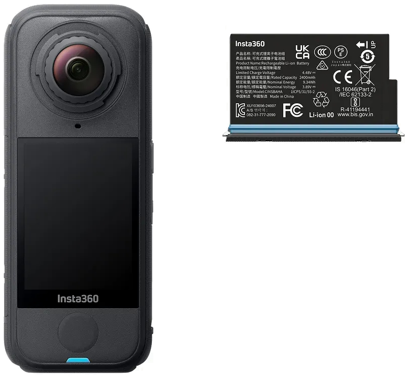 Экшн-камера Insta360 X4 Air Standard Bundle, черный