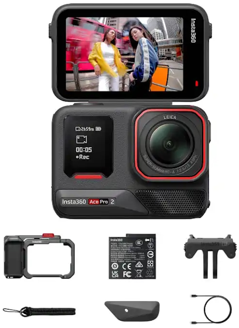 Экшн-камера Insta360 Ace Pro 2 Single Battery Xplorer Bundle, черный