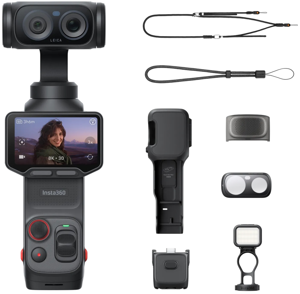 Камера Insta360 Luna Ultra Fill Light Bundle, черный