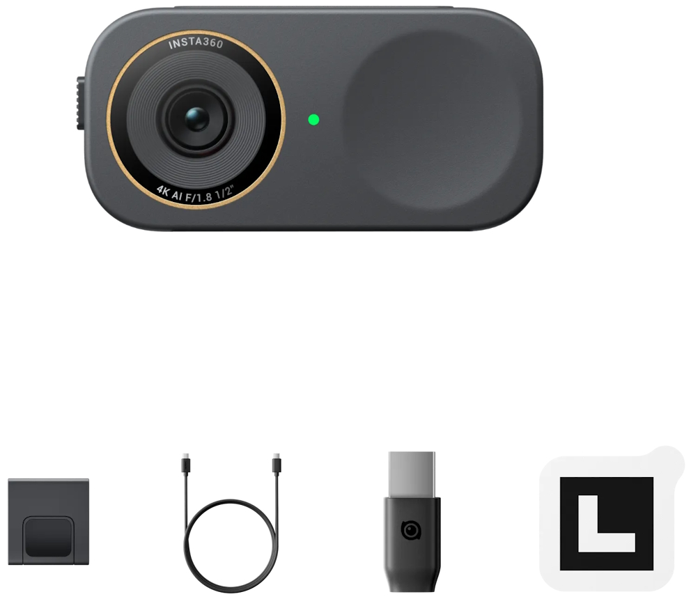 Веб-камера Insta360 Link 2C Pro Standard Bundle, черный