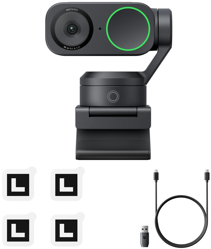 Веб-камера Insta360 Link 2  Standard Bundle, черный